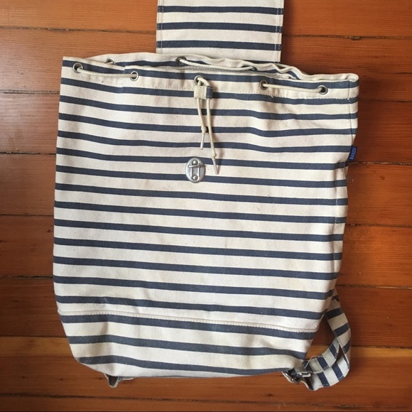 Baggu drawstring backpack: sailor stripe - Picture 4 of 5